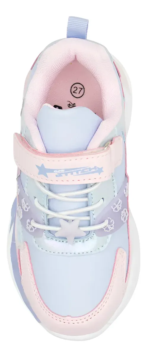 ZAPATILLAS STITCH NIÑA DEPORTIVA CELESTE CON LUCES 2STC0790001 - 5