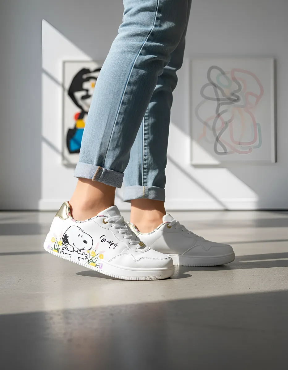 ZAPATILLAS CASUAL SNOOPY MUJER BLANCO 2FY06000001 - 2