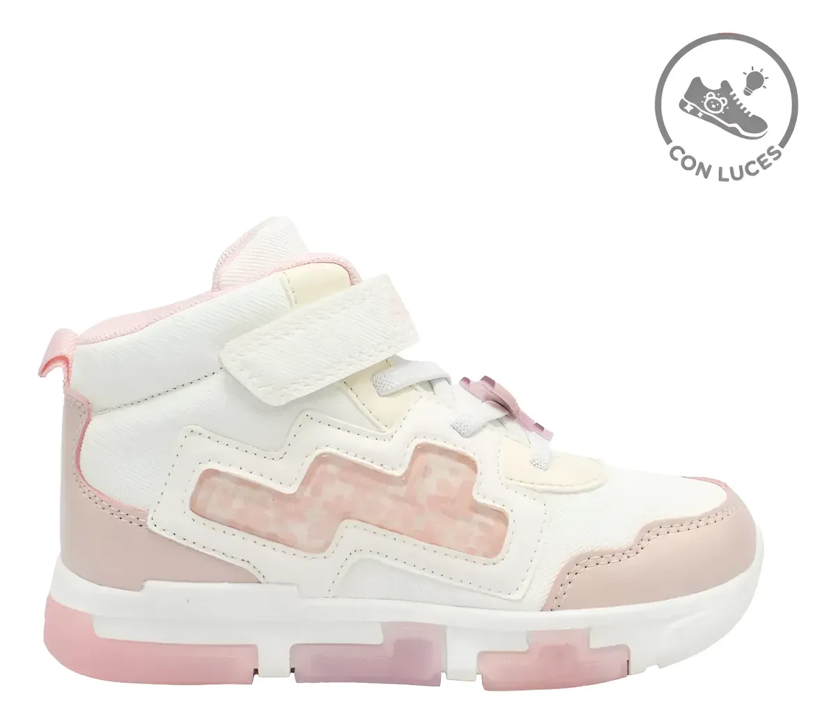 ZAPATILLAS BOTÍN NIÑA CASUAL STITCH BLANCO ROSA 2STC0640002 - 2