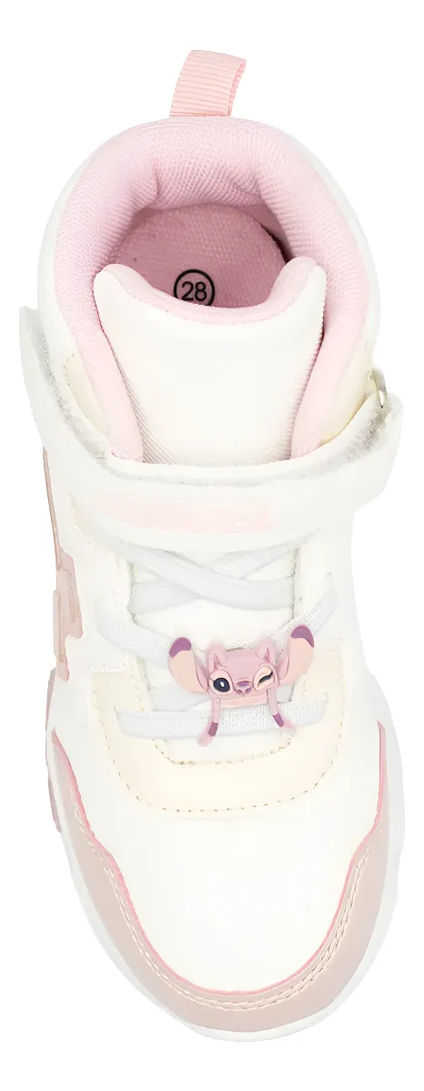 ZAPATILLAS BOTÍN NIÑA CASUAL STITCH BLANCO ROSA 2STC0640002 - 5