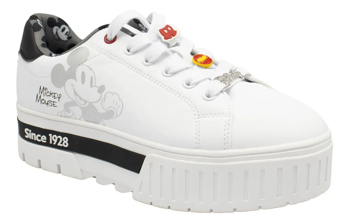 ZAPATILLAS CASUAL MICKEY MOUSE BLANCO PARA MUJER 2KY08200001 - 3