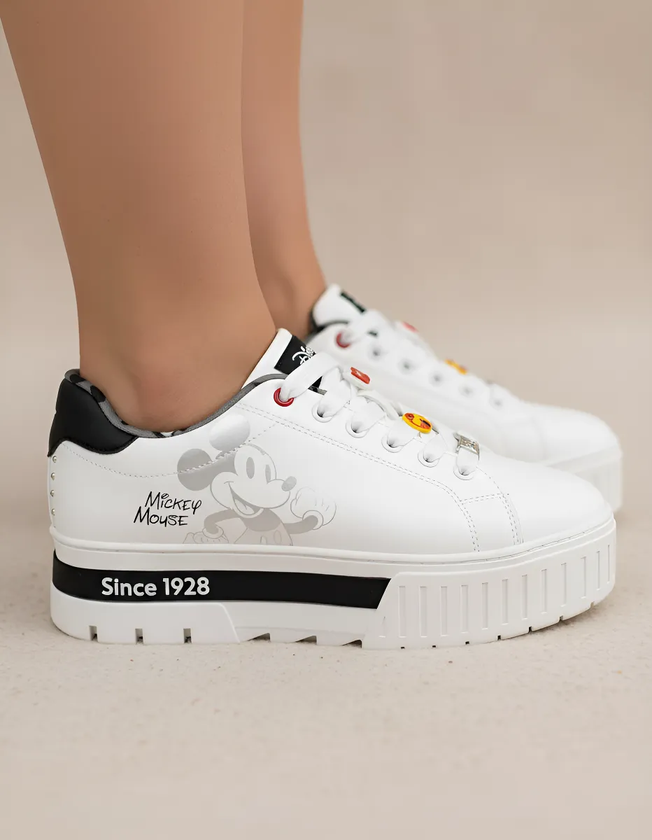 ZAPATILLAS CASUAL MICKEY MOUSE BLANCO PARA MUJER 2KY08200001 - 4