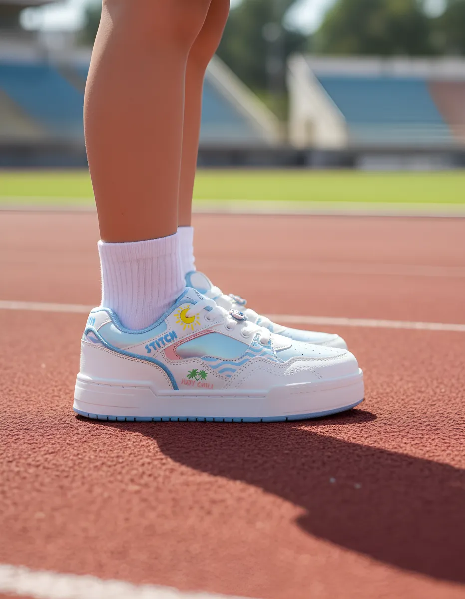ZAPATILLAS STITCH NIÑA CASUAL BLANCO CELESTE 2STC0620001 - 2