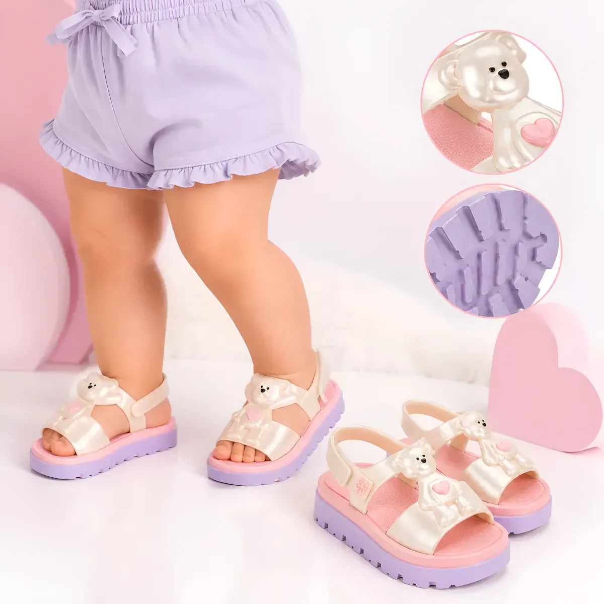 SANDALIAS CASUAL ZAXY CASUAL NIÑA ROSADO 2GZB1700008 - 5