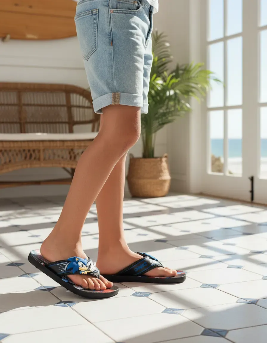 SANDALIAS FLIP FLOP SONIC CASUAL NEGRO PARA NIÑOS 2SOB2900003 - 4