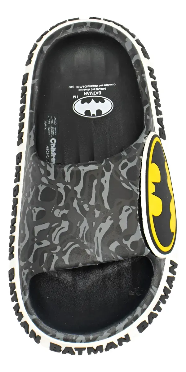 SANDALIAS SLAP BATMAN NEGRO PARA NIÑOS 2BM17200001 - 2