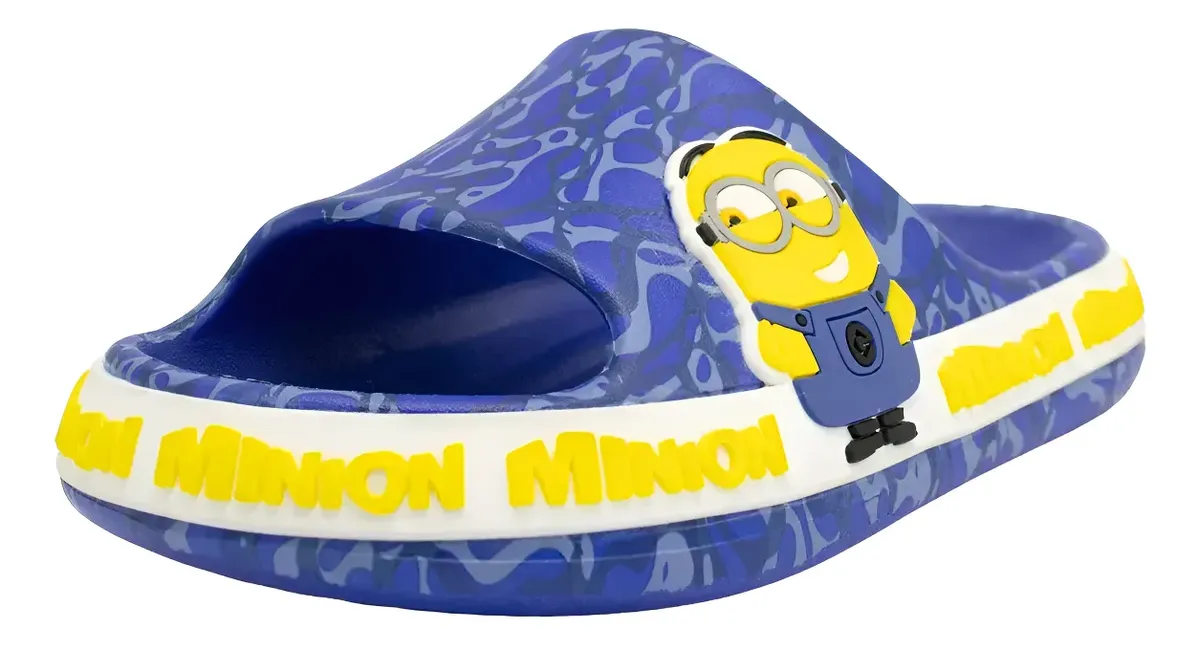 SANDALIAS SLAP CASUAL MINIONS AZUL PARA NIÑOS 2MI06100001 - 3