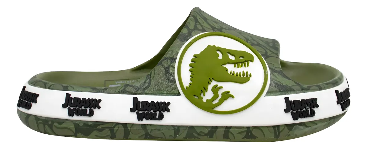 SANDALIAS SLAP CASUAL DINOSAURIO JURASSIC WORLD VERDE PARA NIÑOS 2JP06900001 - 1