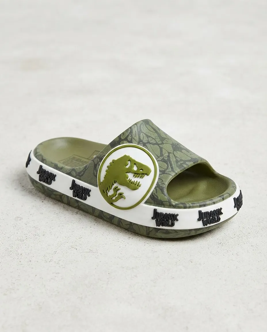 SANDALIAS SLAP CASUAL DINOSAURIO JURASSIC WORLD VERDE PARA NIÑOS 2JP06900001 - 2