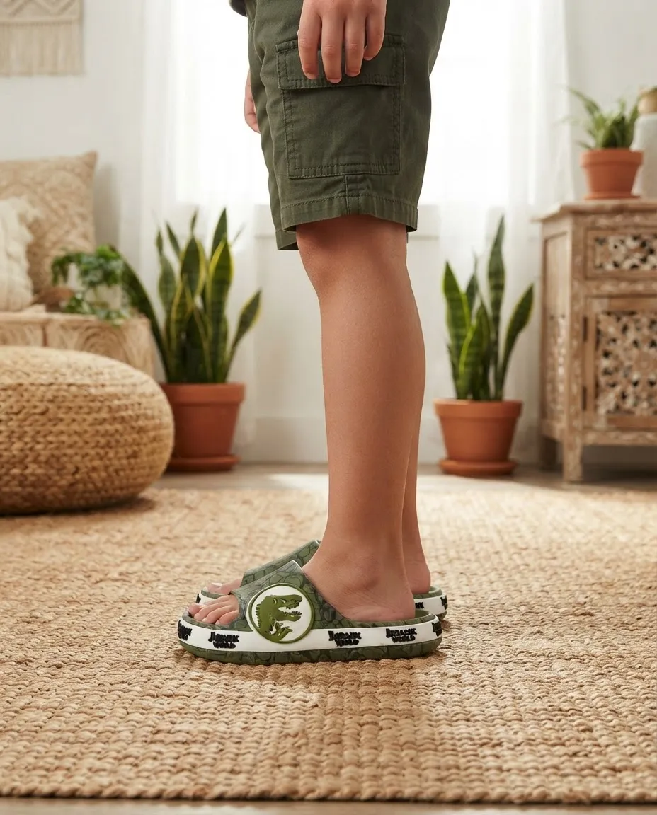 SANDALIAS SLAP CASUAL DINOSAURIO JURASSIC WORLD VERDE PARA NIÑOS 2JP06900001 - 6
