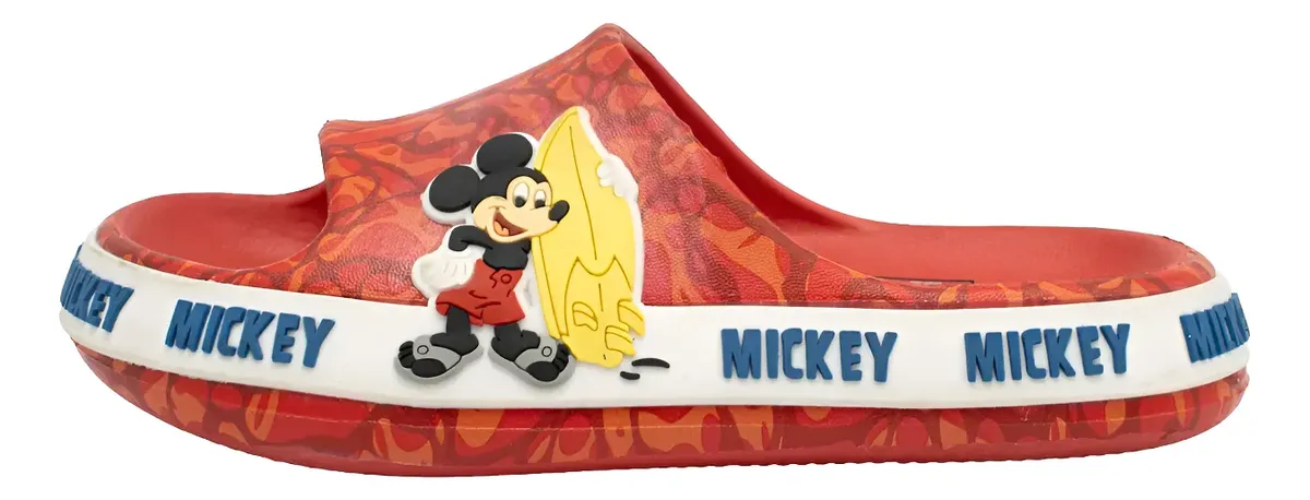 SANDALIAS SLAP CASUAL DISNEY MICKEY ROJO PARA NIÑOS 2MC95800001 - 1
