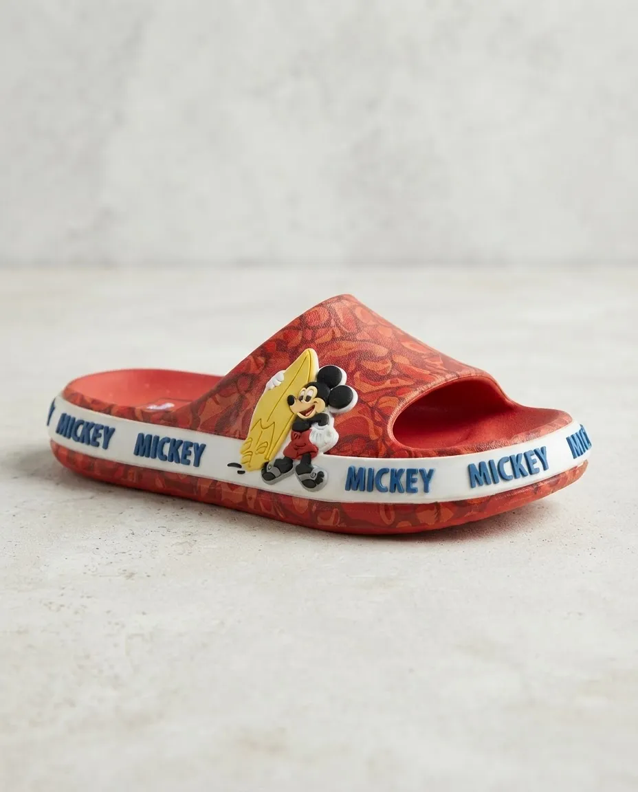 SANDALIAS SLAP CASUAL DISNEY MICKEY ROJO PARA NIÑOS 2MC95800001 - 2