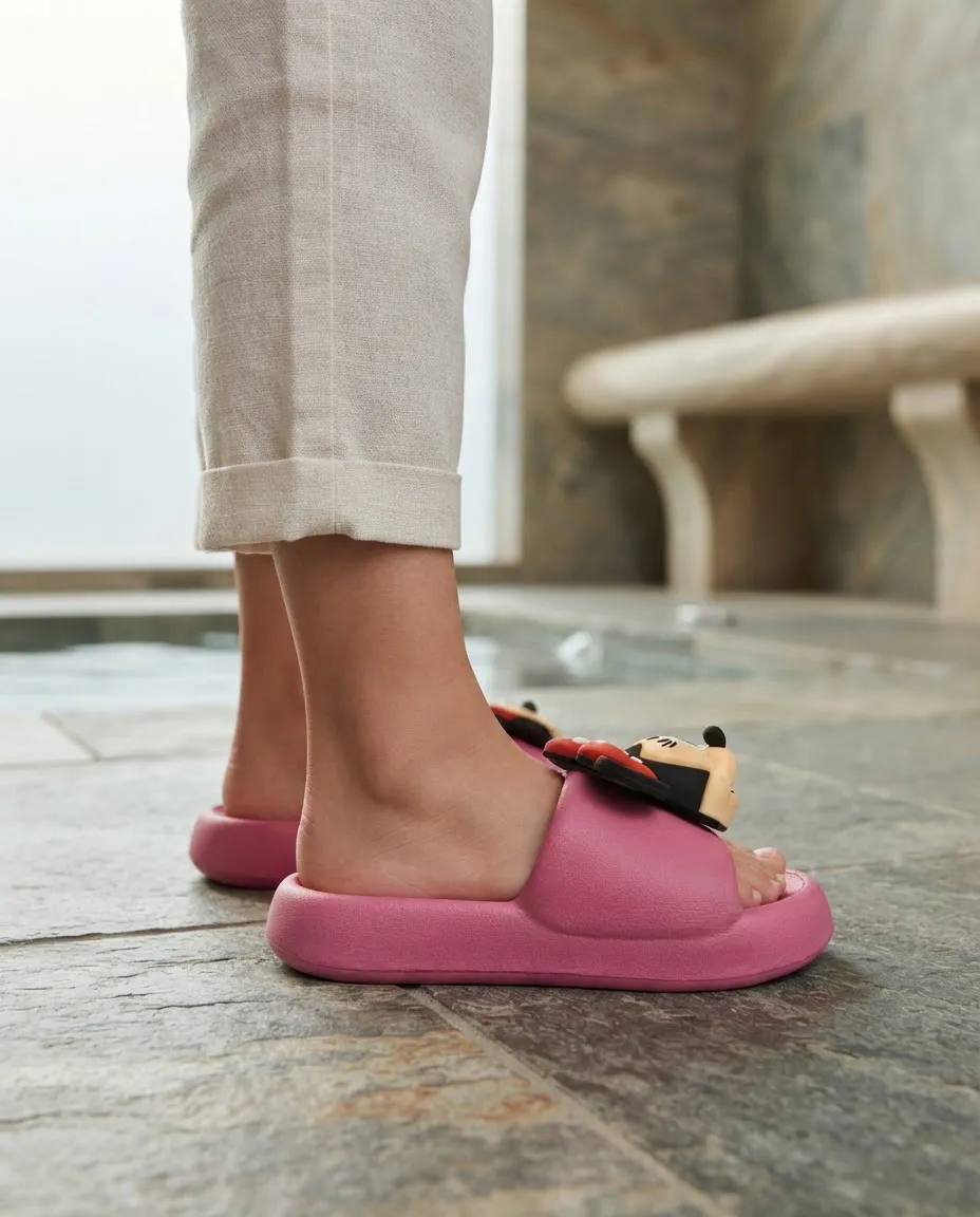 SANDALIAS 3D MINNIE MOUSE PARA NIÑAS FUCSIA 2MN11570001 - 2