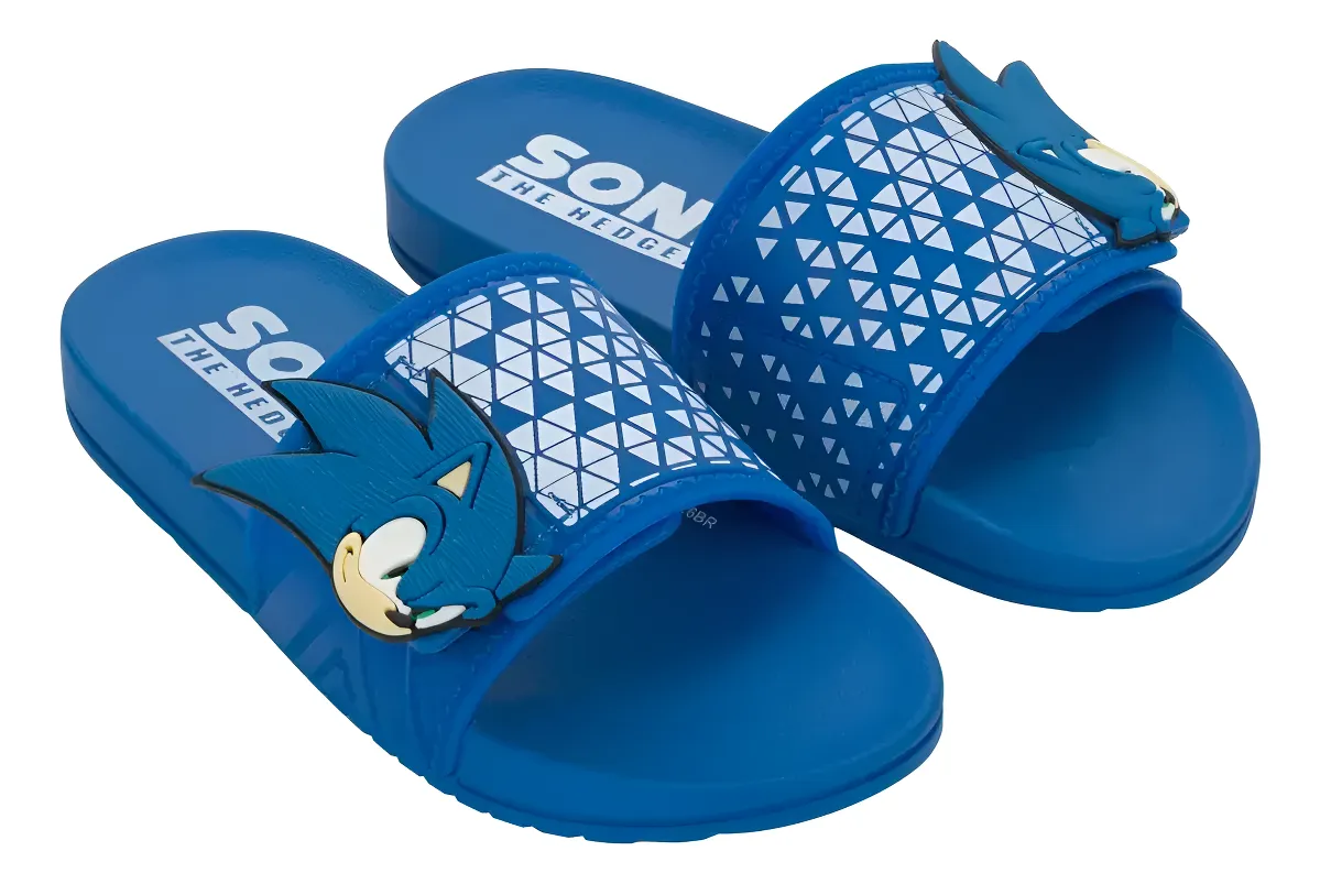 SANDALIAS CASUAL SONIC AZUL SLIDER NIÑO 2SOA2500003 - 2
