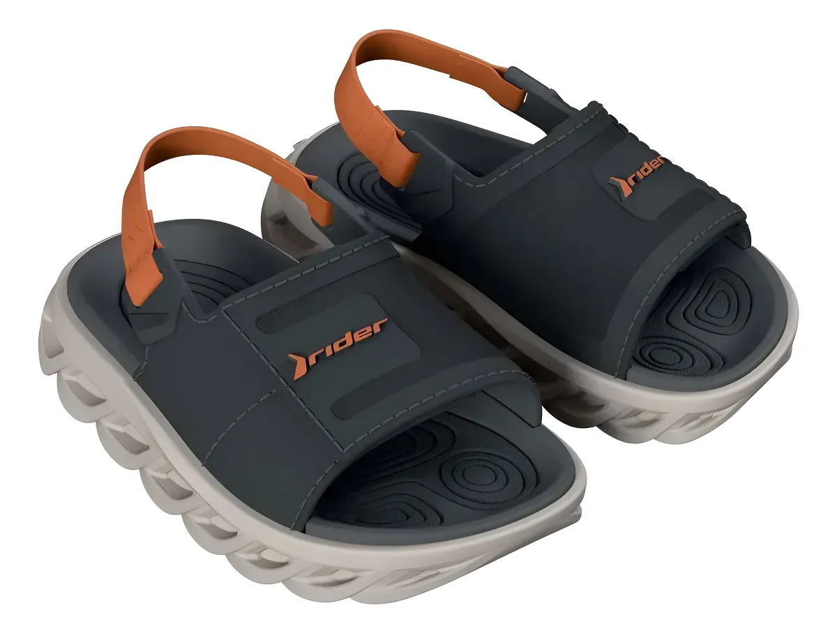 SANDALIAS PARA NIÑOS RIDER CASUAL GRIS 2RDB5500006 - 1