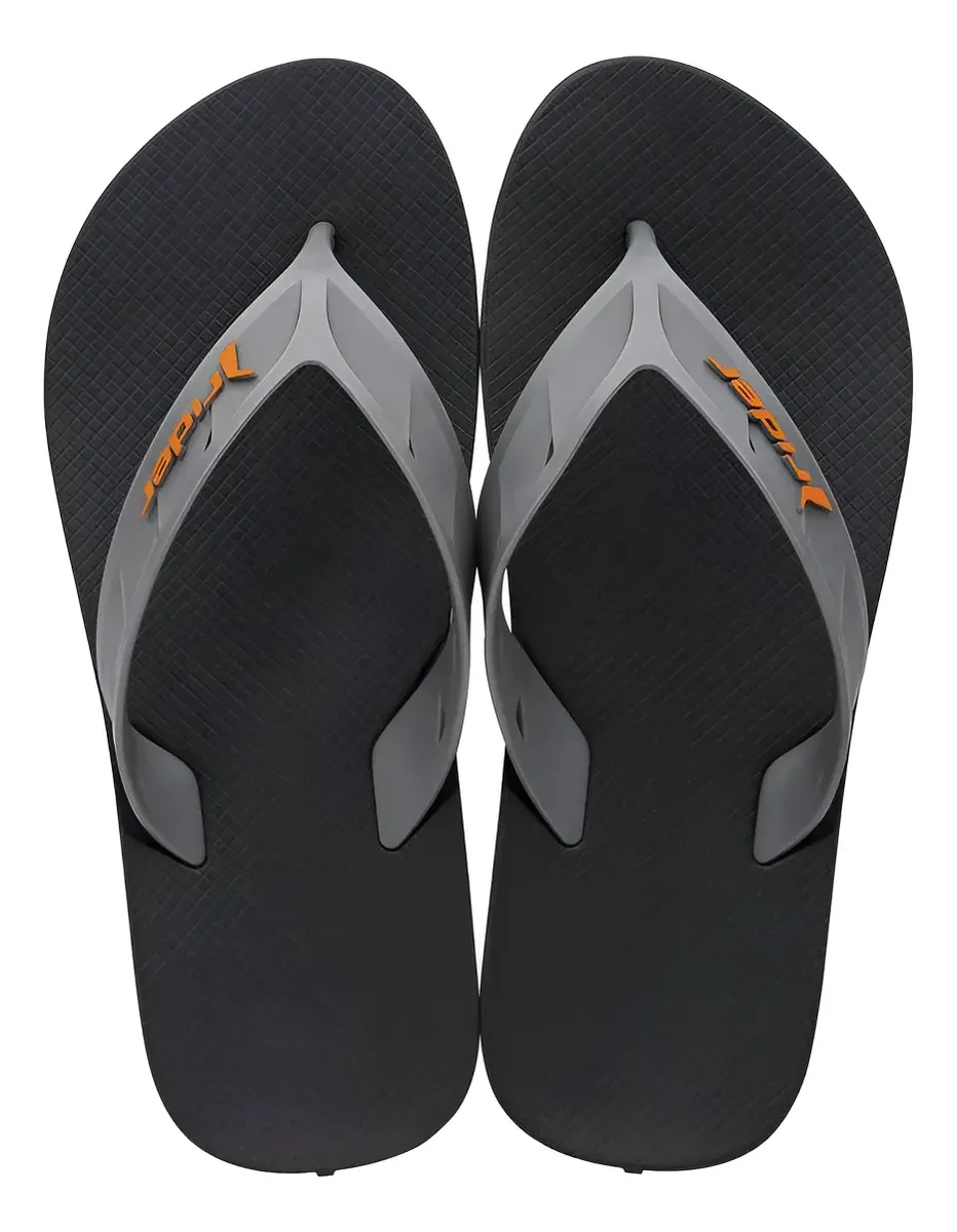 SANDALIAS RIDER FLIP FLOP CASUAL GRIS/ANARANJADO HOMBRE 2RD57400009 - 3