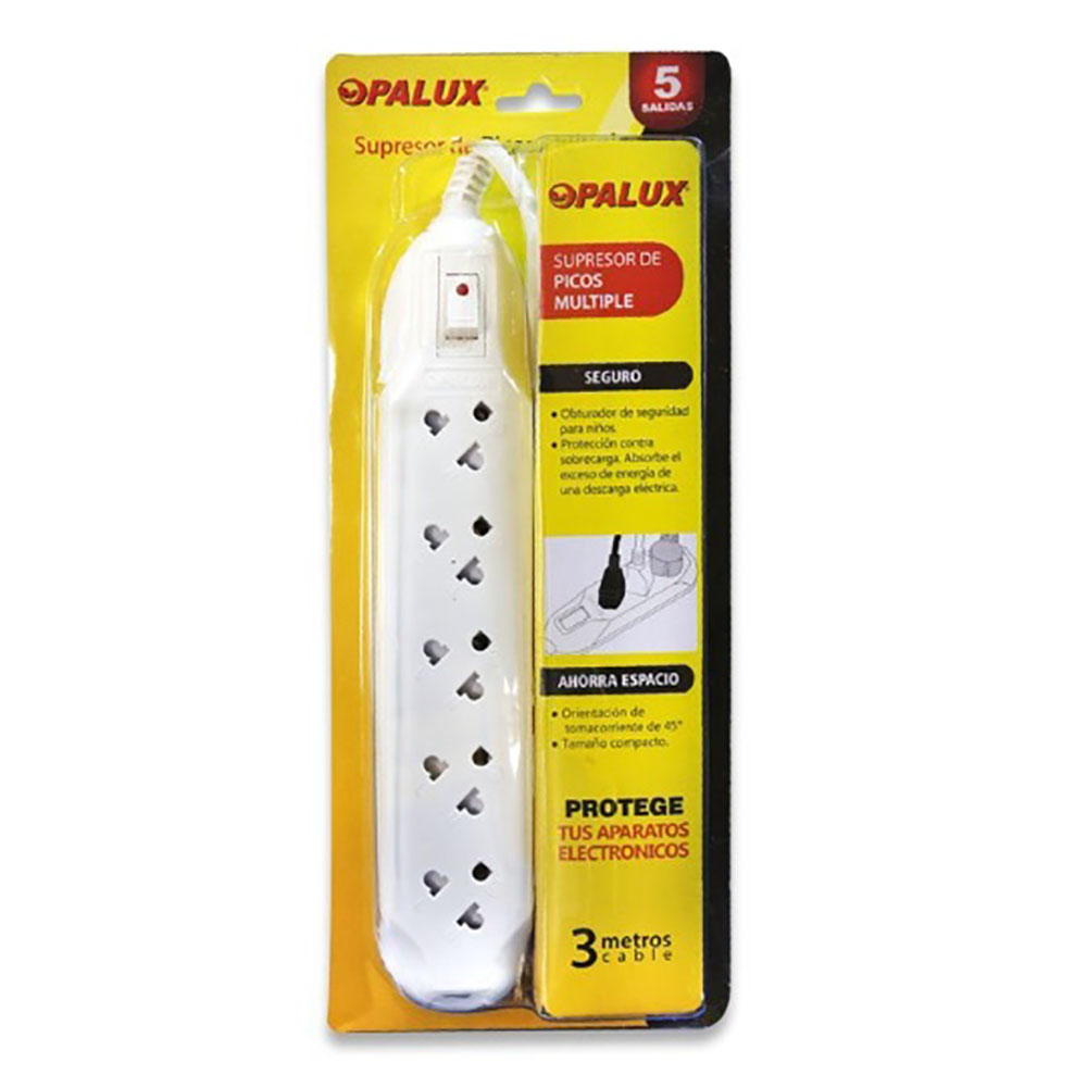 EXTENSION SUPRESOR DE PICOS 5 SALIDAS OP-305 OPALUX - 2