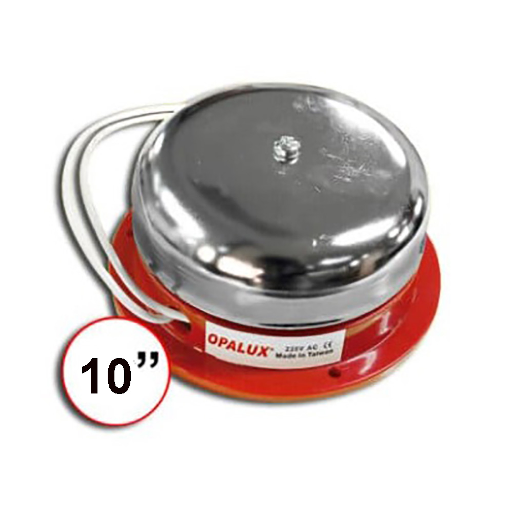 TIMBRE CAMPANA INDUSTRIAL - OPALUX - 10 PULGADAS - 220VAC - 3