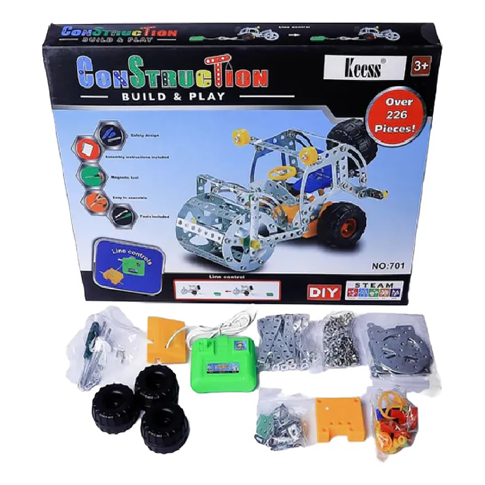 JUEGO MECANO 226 PIEZAS CON MOTOR ELÉCTRICO Y MANDO REMOTO - 3