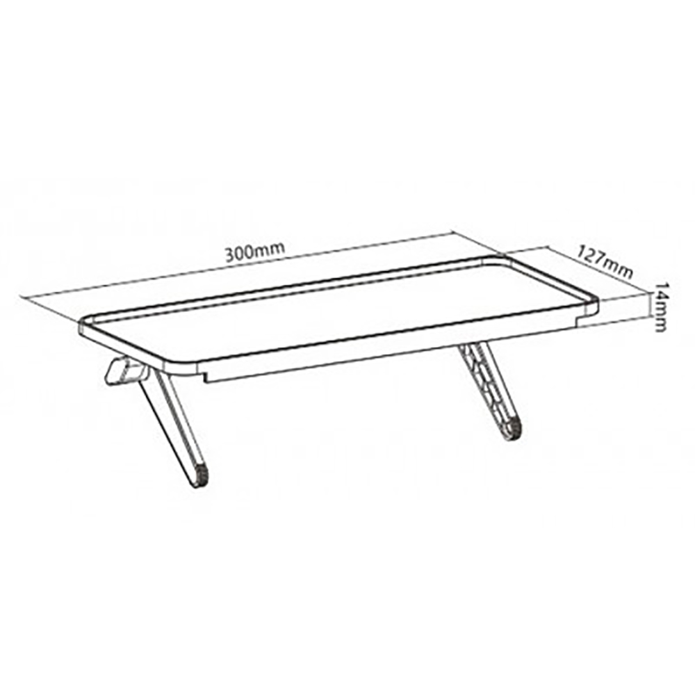 ESTANTE REPISA PARA COLOCAR SOBRE PANTALLA TV MONITOR - GANA ESPACIO - 6