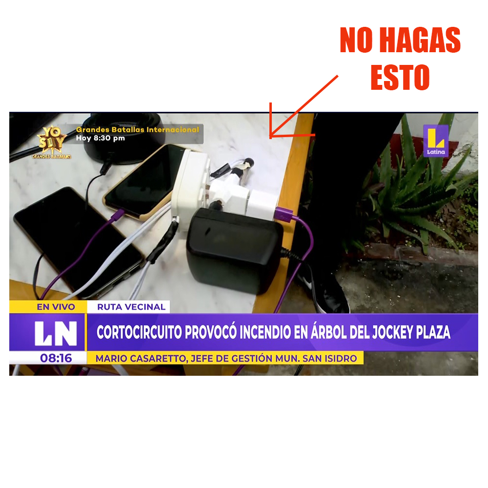 EXTENSION SUPRESOR DE PICOS 6 SALIDAS INDEPENDIENTES Y VOLTIMETRO - PROFIELD - 5