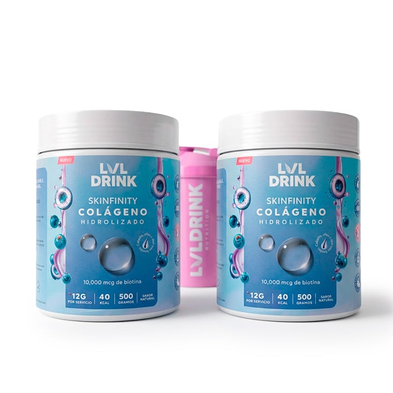 DOBLE COLÁGENO HIDROLIZADO CON BIOTINA 1KG + SHAKER | 82 RACIONES - 1