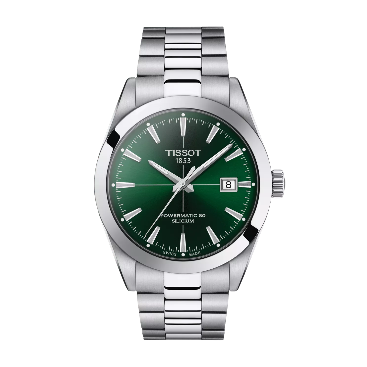 TISSOT GENTLEMAN POWERMATIC 80 SILICIUM GREEN 40MM - 1