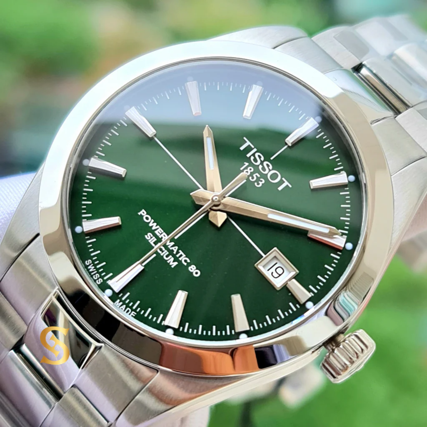 TISSOT GENTLEMAN POWERMATIC 80 SILICIUM GREEN 40MM - 2