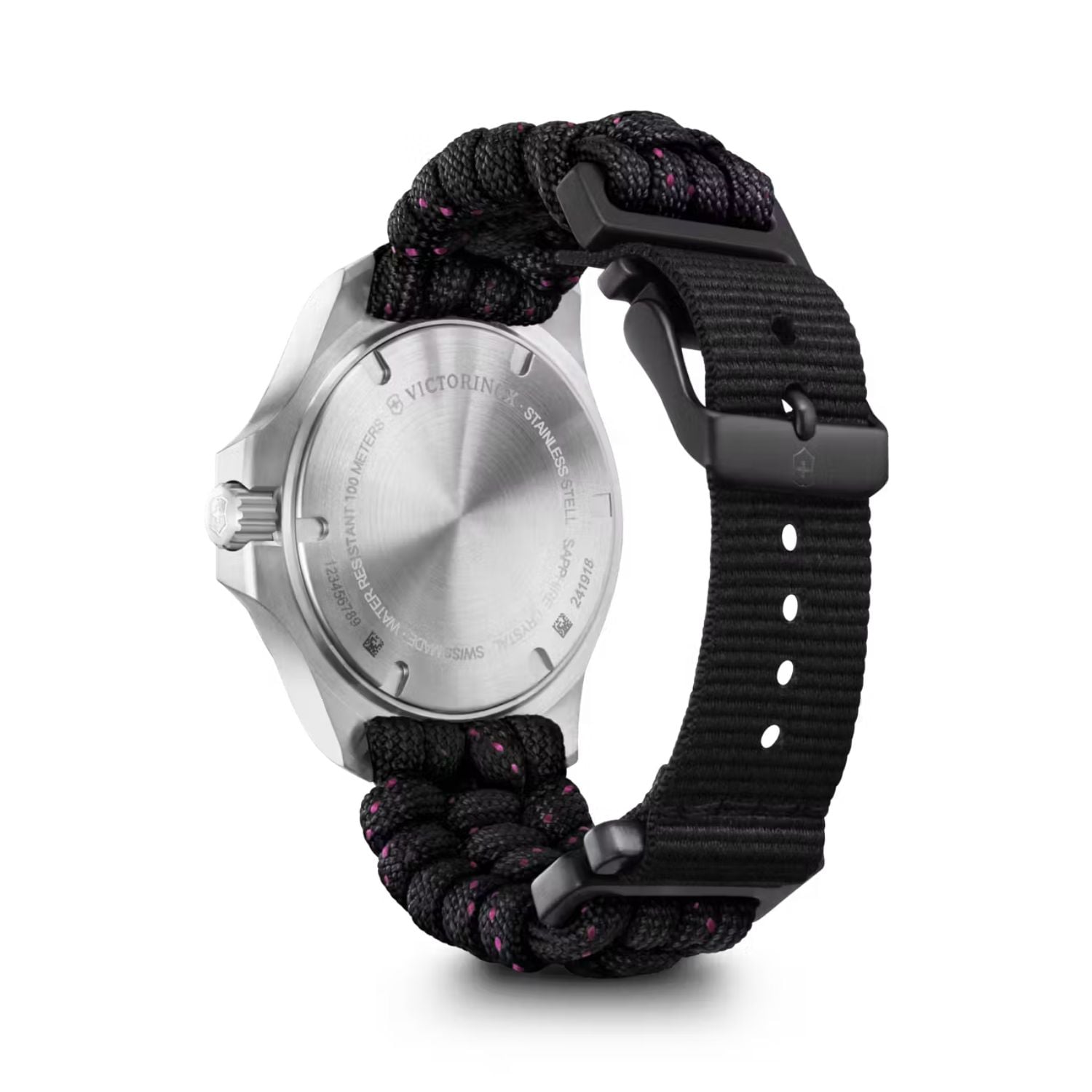 VICTORINOX I.N.O.X BLACK PARACORD LADIES WATCH 37MM - 3