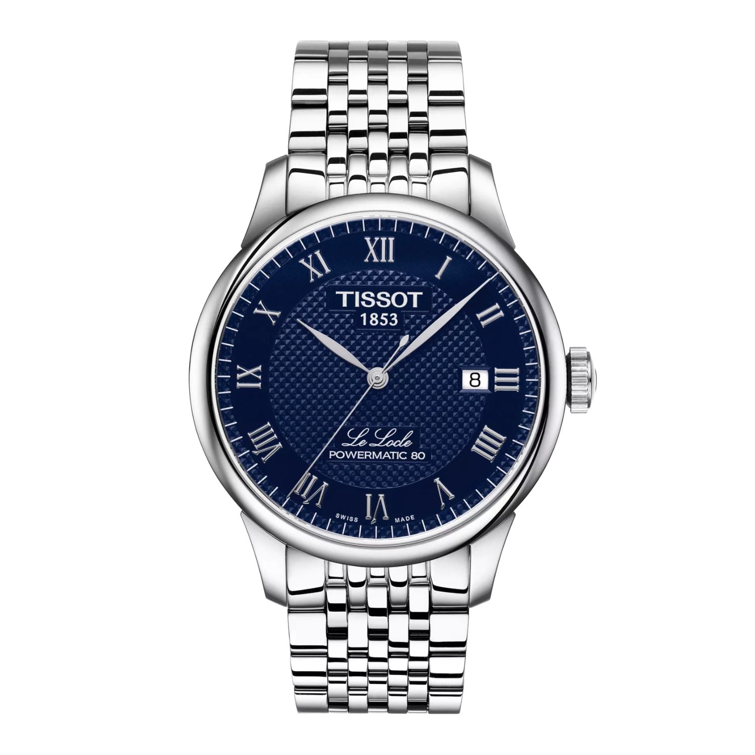 RELOJ TISSOT LE LOCLE POWERMATIC 80 BLUE BRACELET 39MM - 1