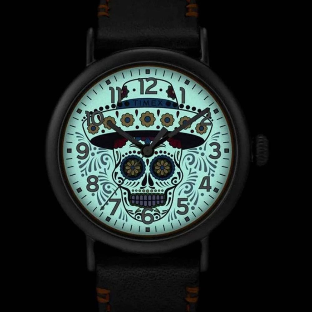 RELOJ TIMEX STANDARD DIA DE MUERTOS ORANGE 40MM - 3