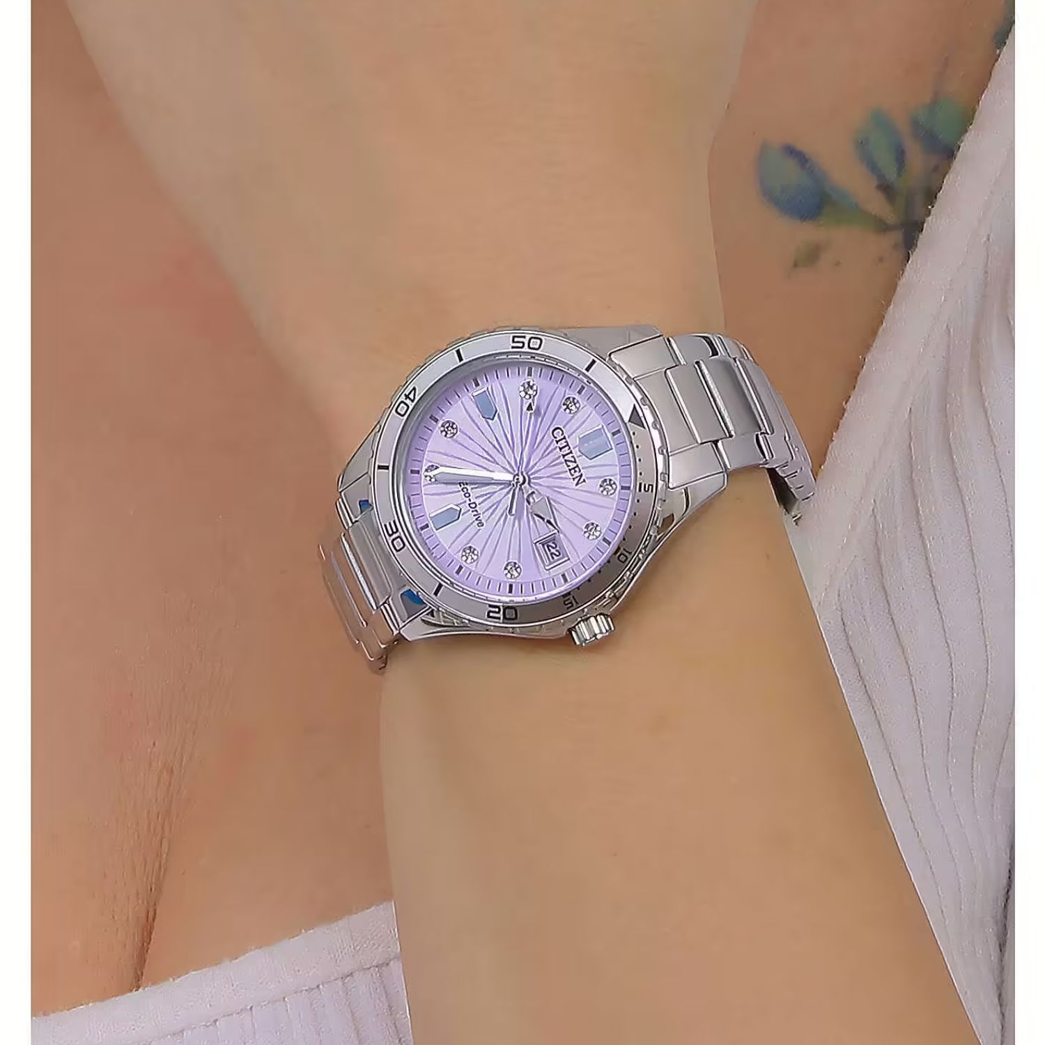 CITIZEN MARINE ECO-DRIVE PURPLE LADIES 37MM - 5
