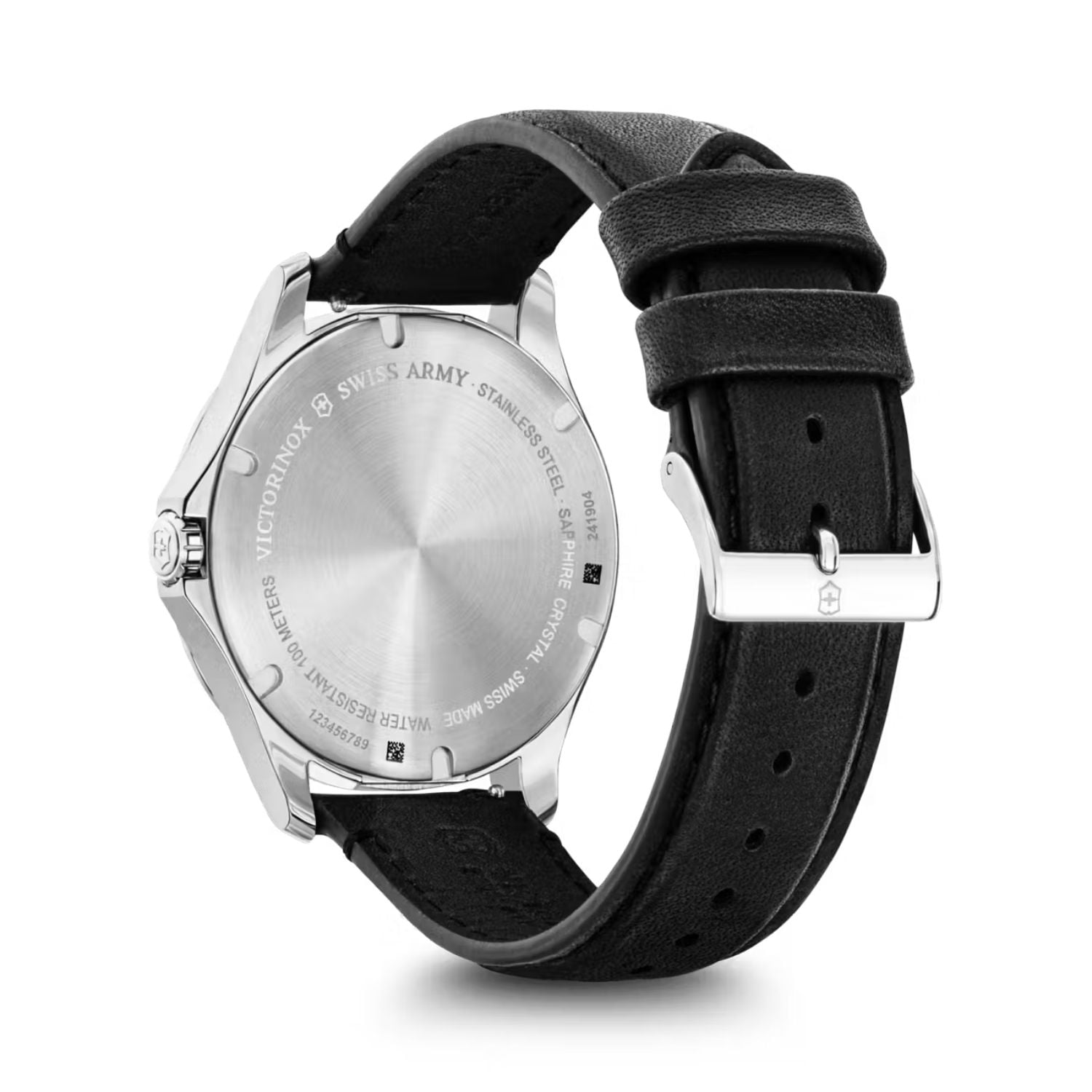 VICTORINOX ALLIANCE BLACK LEATHER 40MM - 4