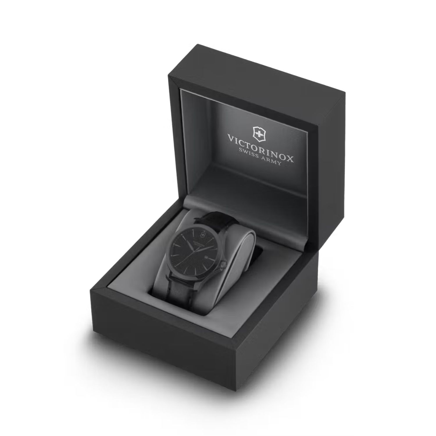 VICTORINOX ALLIANCE BLACK LEATHER 40MM - 5