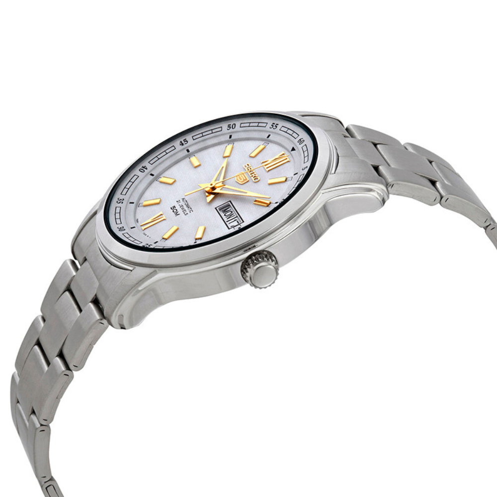 RELOJ SEIKO 5 AUTOMATIC WHITE SNKP15K1 42MM - 2
