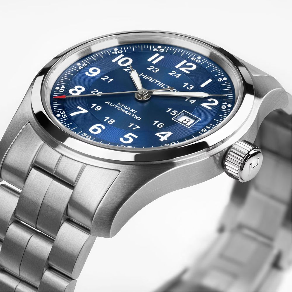 RELOJ HAMILTON KHAKI FIELD AUTO BLUE 42MM - 3