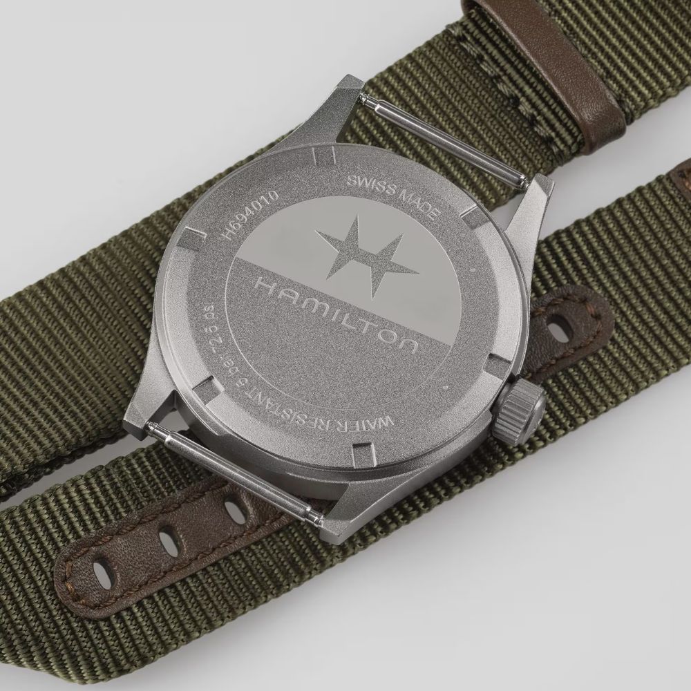 RELOJ HAMILTON KHAKI FIELD QUARTZ WHITE NYLON 38MM - 4