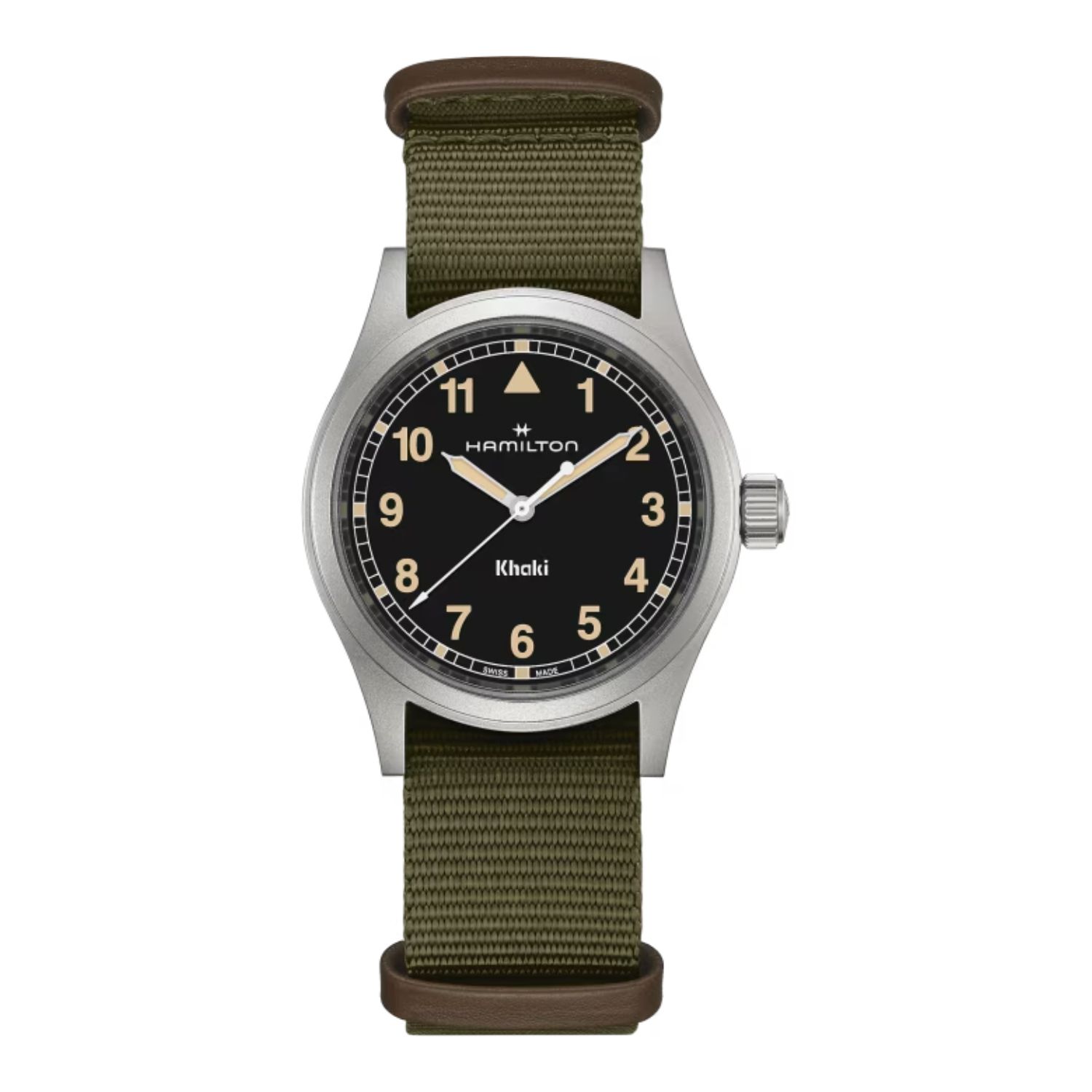 RELOJ HAMILTON KHAKI FIELD QUARTZ BLACK NYLON 38MM - 1