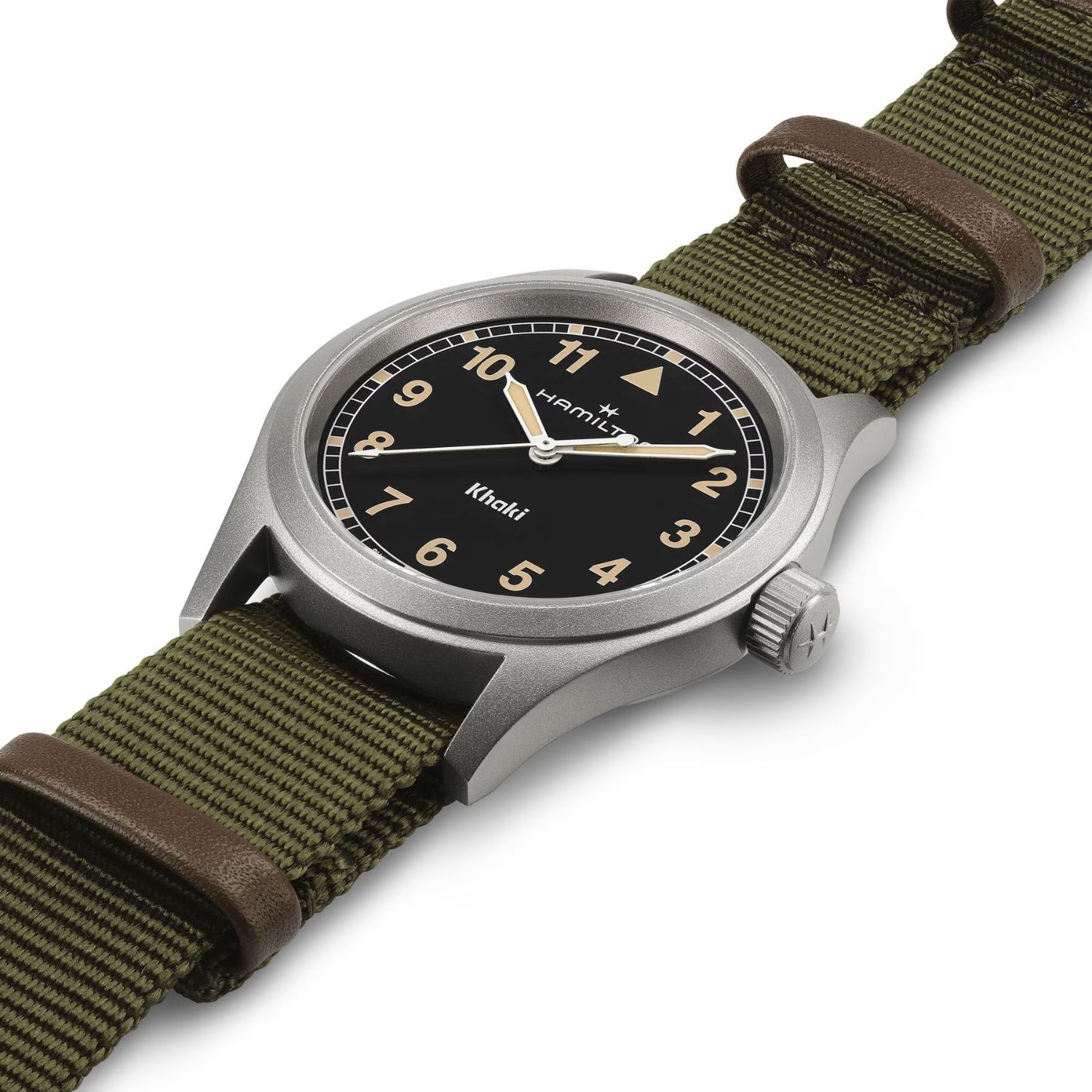RELOJ HAMILTON KHAKI FIELD QUARTZ BLACK NYLON 38MM - 3