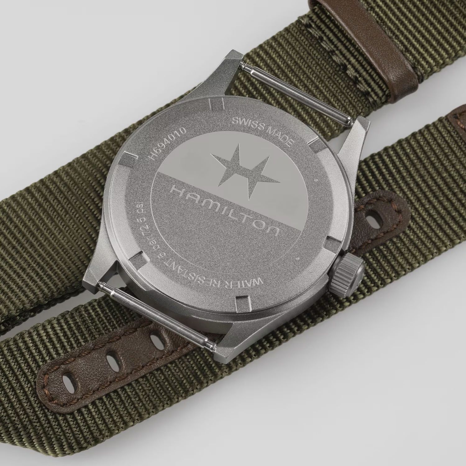 RELOJ HAMILTON KHAKI FIELD QUARTZ BLACK NYLON 38MM - 5
