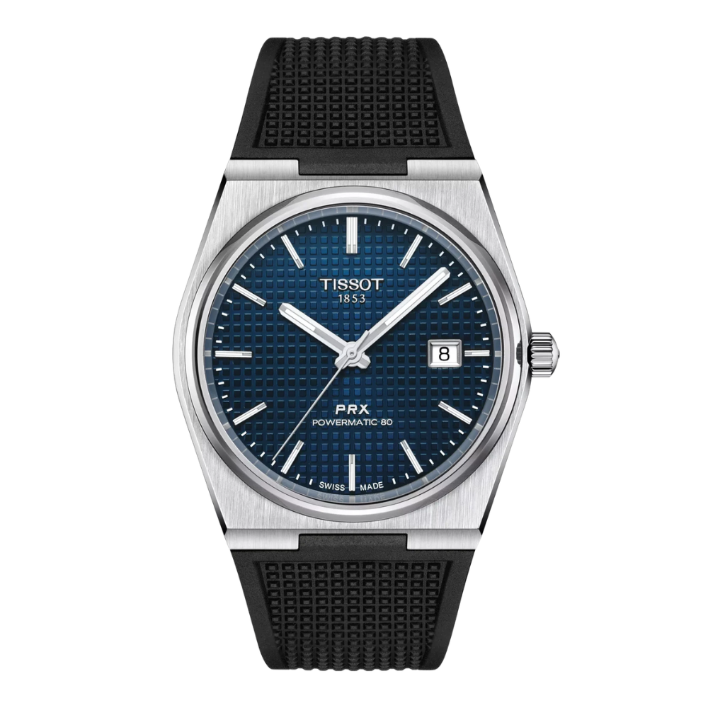 RELOJ TISSOT PRX POWERMATIC 80 BLUE RUBBER 40MM - 1