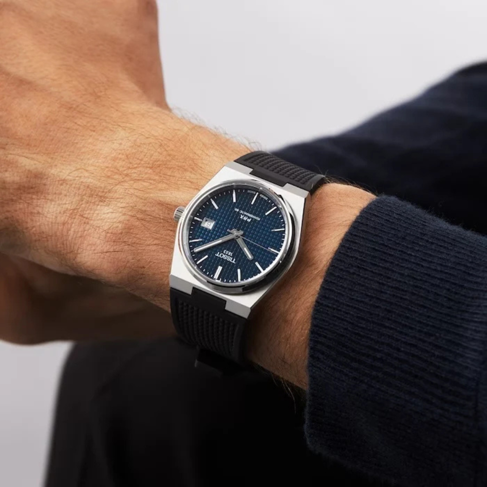 RELOJ TISSOT PRX POWERMATIC 80 BLUE RUBBER 40MM - 5