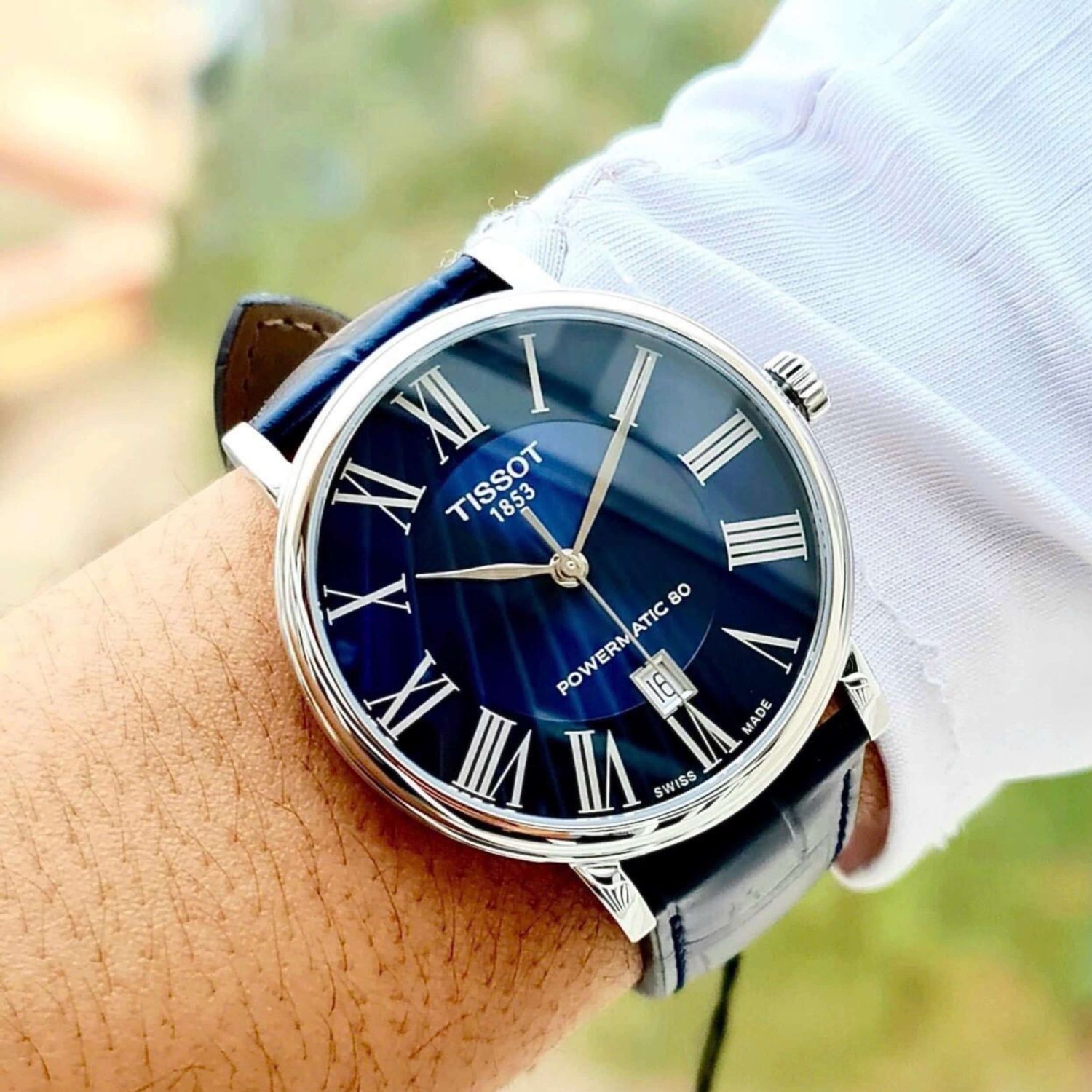 RELOJ TISSOT CARSON AUTOMATIC SAPPHIRE BLUE 40MM - 2