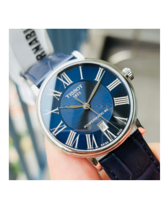 RELOJ TISSOT CARSON AUTOMATIC SAPPHIRE BLUE 40MM - 5