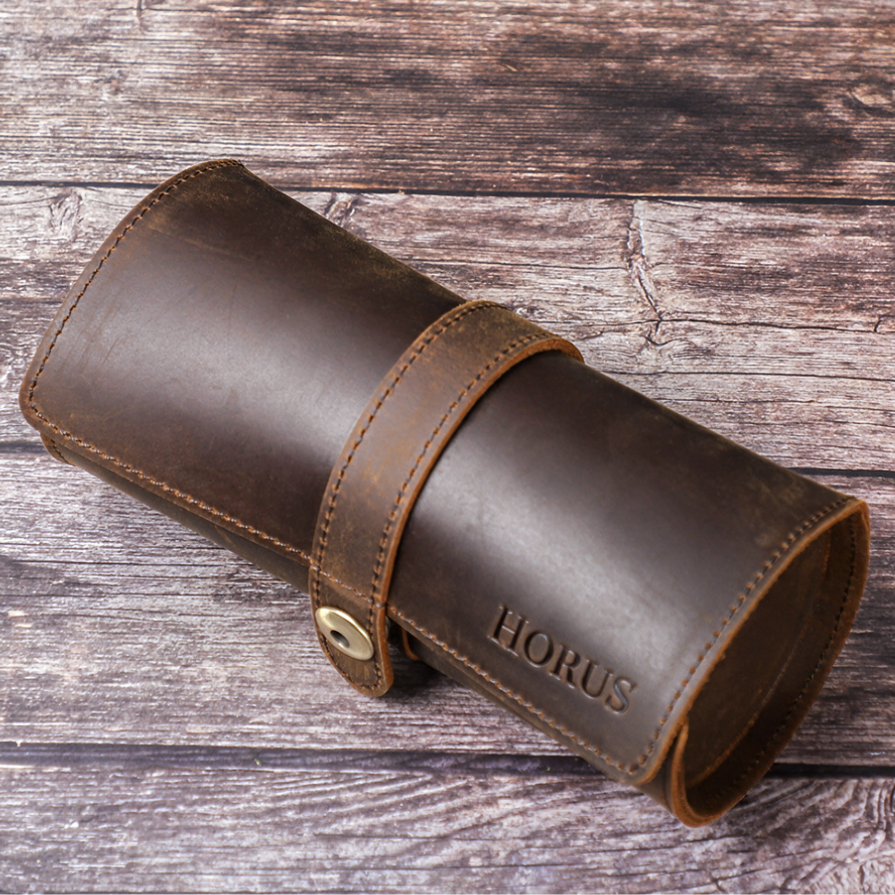 TRAVEL WATCH CASE CUERO PARA 3 RELOJES - 1