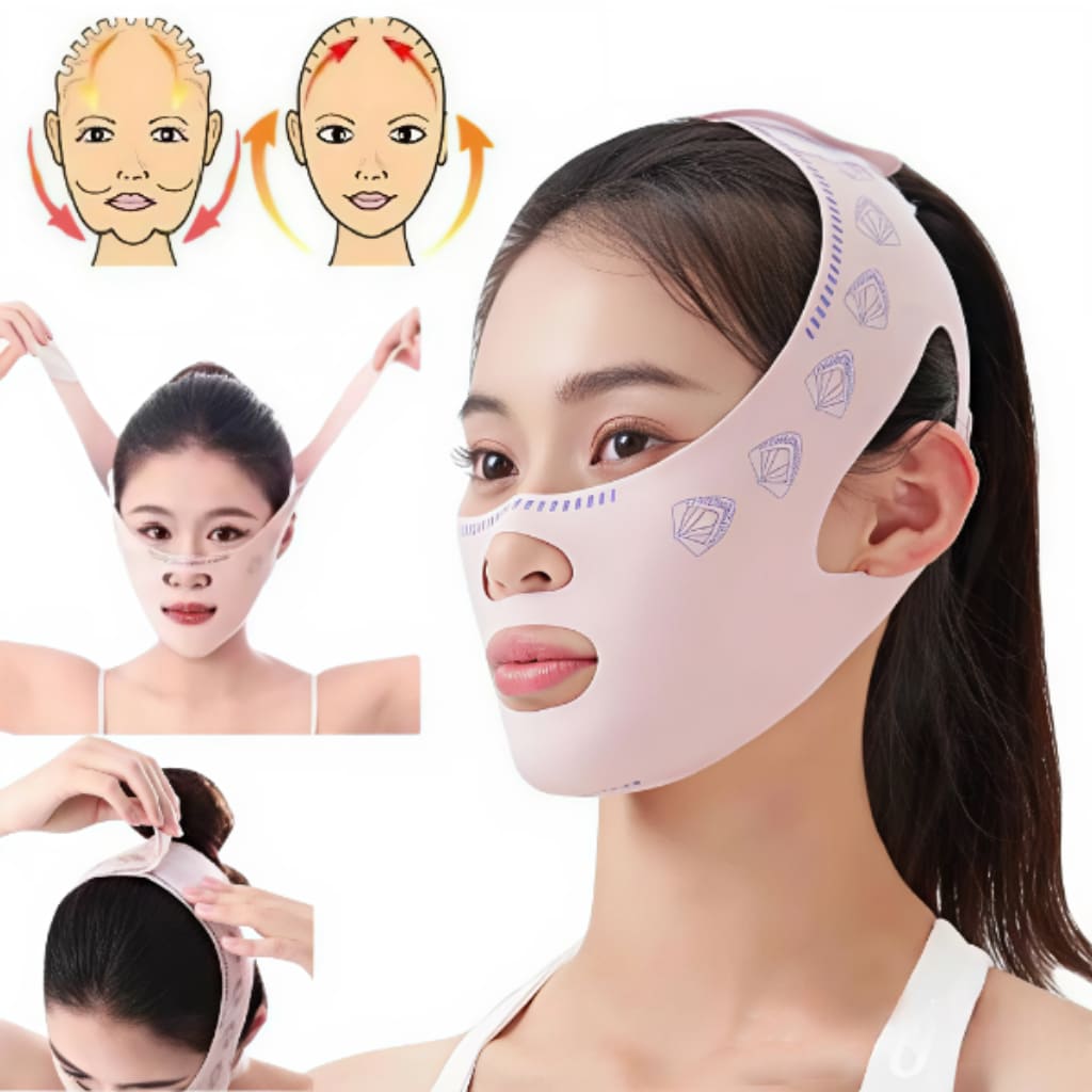 FAJA FACIAL ADELGAZANTE REDUCTOR DE PAPADA Y MENTÓN - 1