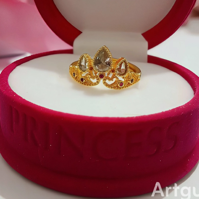 ANILLO PROMESA CORONA + ESTUCHE - 2