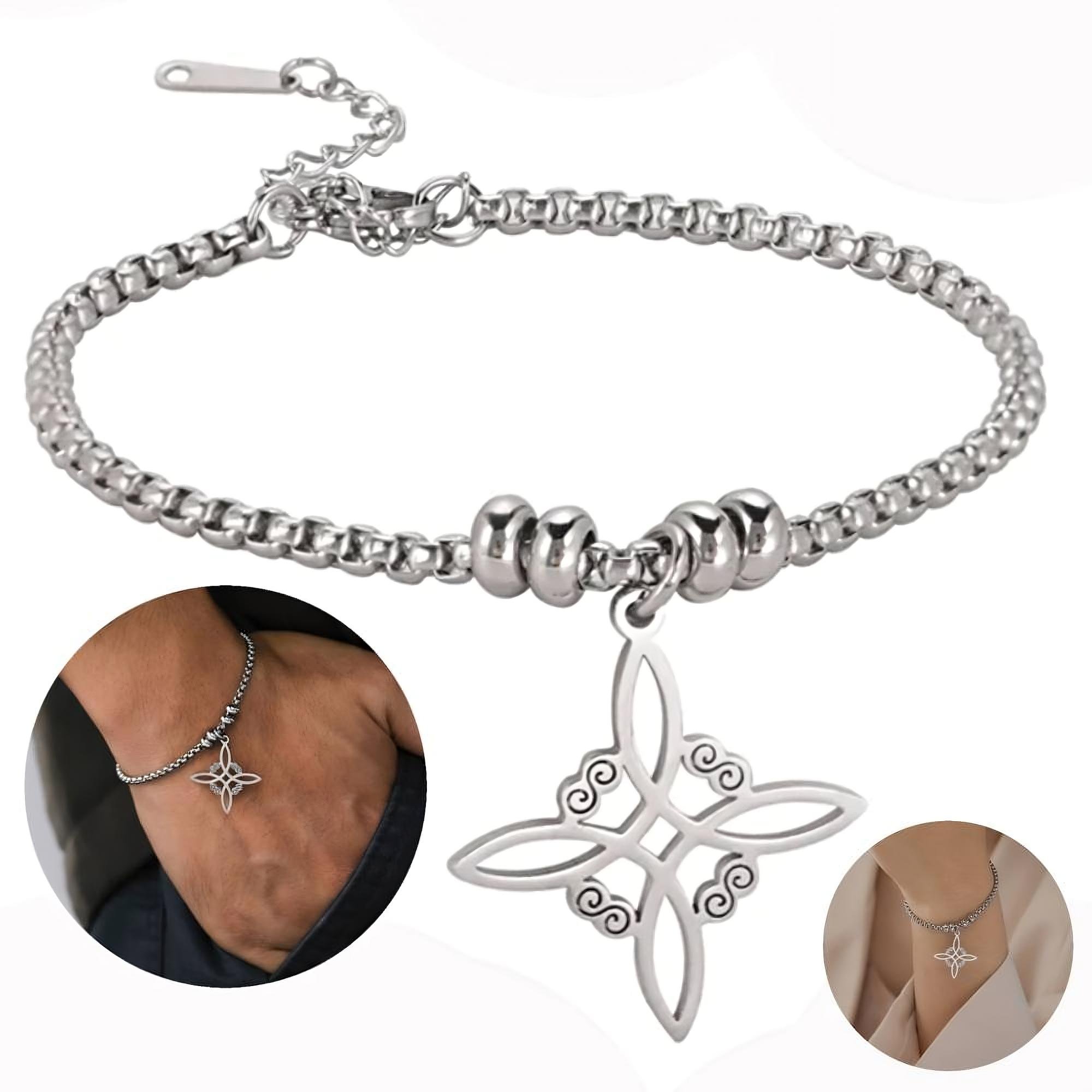 PULSERA NUDO DE BRUJA ACERO INOXIDABLE - 1