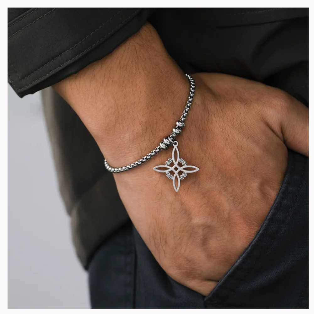 PULSERA NUDO DE BRUJA ACERO INOXIDABLE - 2