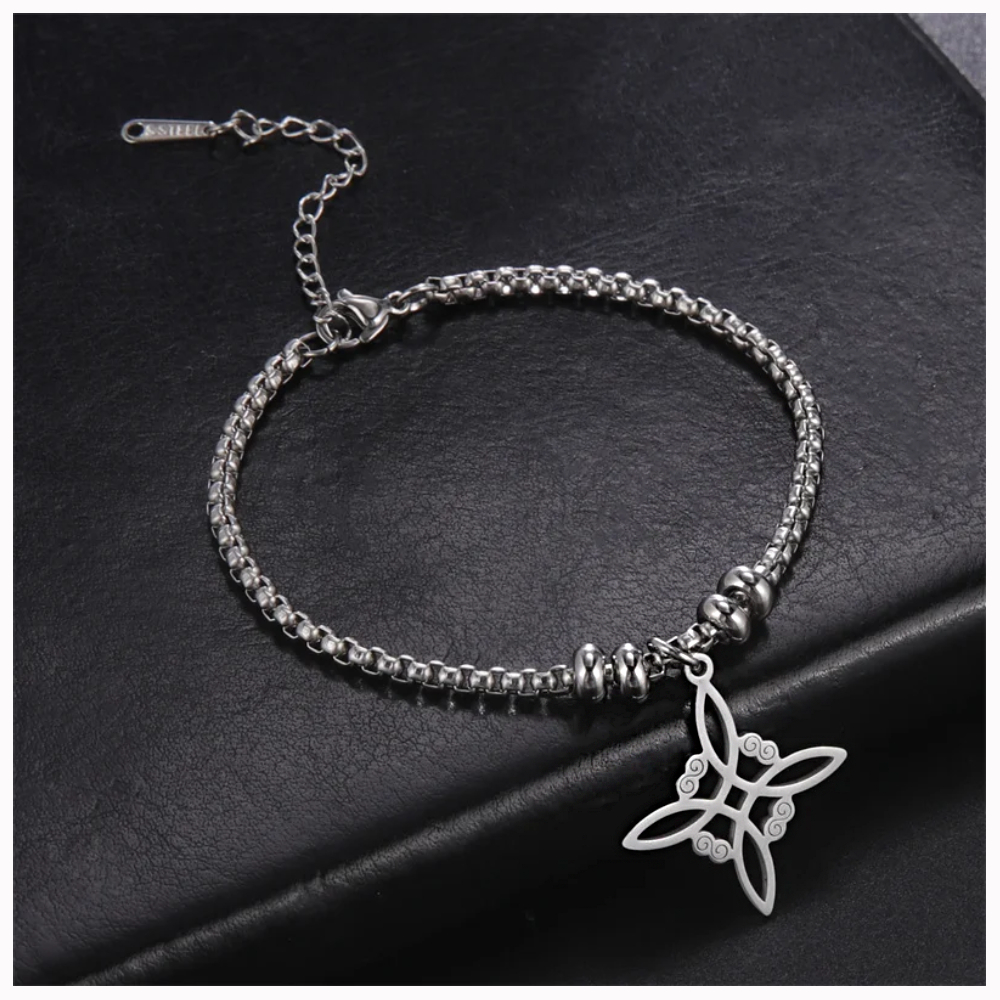 PULSERA NUDO DE BRUJA ACERO INOXIDABLE - 4